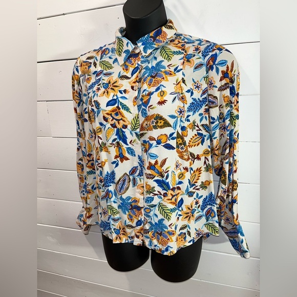 ❣️🧡PART TWO – Floral Button-Up Shirt Size 42 - Picture 4 of 9